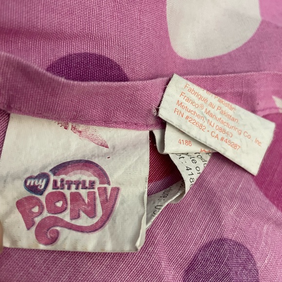 My Little Pony Twilight & Princess Celestia purple twin size flat bed sheet guc - Picture 6 of 6